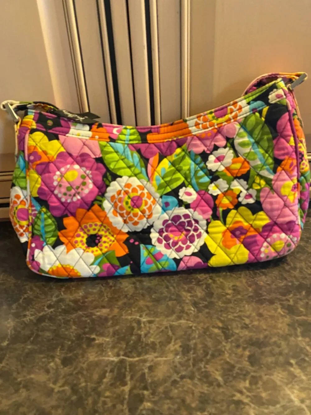 Vera Bradley Cassidy Purse/Handbag in the Va Va Bloom pattern.